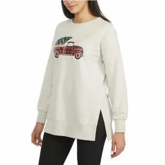 NWT Ellen Tracy Ladies' Holiday Sweatshirt - Picture 2 of 7